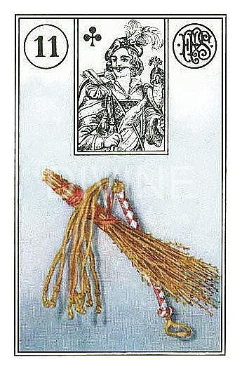 LENORMAND STYLE TAROT READING, THE CARD OF ROD MEANING