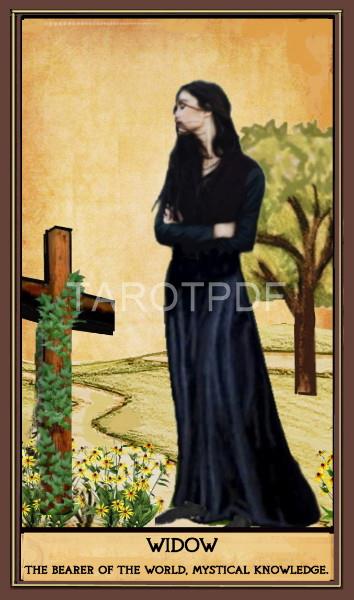 MEDIEVAL GYPSY TAROT THE WIDOW MEANING