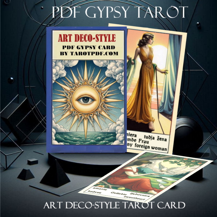VINTAGE ART DECO TAROT CARD