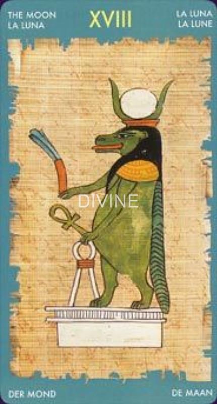 CLEOPATRA TAROT, THE MOON