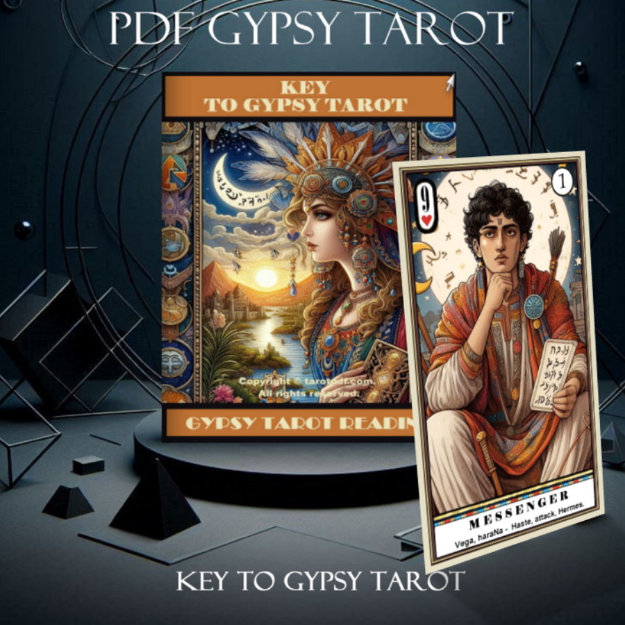LENORMAND STYLE 36 GYPSY CARDS BY TAROTPDF.COM.