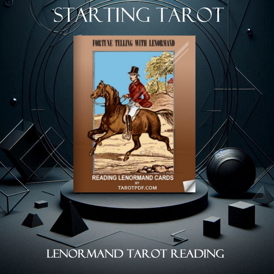 Tarot Reading, with Lenormand Tarot Card. The Mountain is about obstacles, a decision to go over it, or stay in put, after all the mountain provides you with security, yet at the same time it is blocking you from new experiences.
